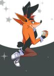  bandicoot bunny_costume costume crash_bandicoot crash_bandicoot_(series) diamond_(disambiguation) green_eyes mammal marsupial moon playboy_bunny smile tongue tongue_out video_games 