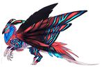  avian beak black_beak claws feathers feral hybrid simple_background solo tatchit white_background wings 