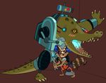  crocodile crocodilian crocubot cseed duo guardians_of_the_galaxy machine male male/male mammal marvel raccoon reptile rick_and_morty robot rocket_raccoon scalie suggestive 