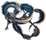  2014 alpha_channel ambiguous_gender blue_eyes dragon eastern_dragon feral grey_hair hair simple_background solo tatchit transparent_background 