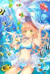  :d air_bubble angelfish apple_bunny bangs bendy_straw bikini bikini_skirt blue_bikini blue_ribbon breasts bubble butterflyfish cherry cleavage clownfish commentary_request cowboy_shot drinking_straw eyebrows_visible_through_hair flower food frilled_bikini_bottom frills fruit halter_top halterneck hat hat_removed hat_ribbon headwear_removed hibiscus highres holding holding_hat hurricane_glass kiwi_slice kiwifruit light_brown_hair long_hair looking_at_viewer medium_breasts messy_hair mintchoco_(orange_shabette) open_mouth original parfait ribbon smile solo sparkle strawberry striped striped_bikini submerged sun_hat sunlight surgeonfish swimsuit underwater very_long_hair water yellow_eyes 