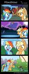  2017 applejack_(mlp) equine evil-dec0y female fluttershy_(mlp) friendship_is_magic horse mammal manticore my_little_pony pegasus pony rainbow_dash_(mlp) sleeping ursa_minor wings 