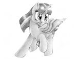  2017 black_and_white equine feral friendship_is_magic greyscale horse mammal monochrome my_little_pony pencil_(artwork) pony simple_background solo stallionslaughter traditional_media_(artwork) twilight_sparkle_(mlp) white_background 