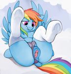  animal_genitalia animal_pussy clitoris clothing dimfann dock edit equine equine_pussy feathered_wings feathers female friendship_is_magic hair legwear mammal multicolored_hair my_little_pony pegasus pussy rainbow_dash_(mlp) rainbow_hair solo teats translucent transparent_clothing underwear underwear_aside wings 