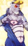  anthro funeral-paws male mammal marine my_hero_academia nipples pinniped seal selkie_(my_hero_academia) solo 