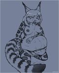  2016 abortion anthro belly big_belly breasts digital_media_(artwork) emikochan feline female fur gore hair mammal nipples nude pregnant solo story story_in_description tears 