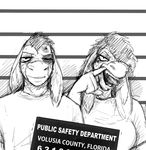  anthro black_eye breasts brother brother_and_sister donk donk_sis donkey duo english_text equine female hair hladilnik long_ears male mammal mugshot open_mouth sibling sister text tongue tongue_out 