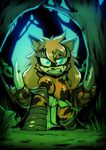  anthro badger big_breasts bigdad blue_eyes breasts clothing female mammal mustelid solo sonic_(series) sonic_boom sticks_the_jungle_badger 