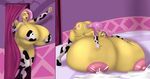  2017 absurd_res anthro anthrofied areola big_breasts blues64 blush breasts clothing cutie_mark equine eyes_closed female fluttershy_(mlp) friendship_is_magic hair hi_res huge_breasts hyper hyper_breasts inside lactating legwear mammal marauder6272 milk my_little_pony nipples open_mouth pegasus pink_hair solo thigh_highs wings 