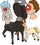  5bluetriangles anal animal_genitalia animal_penis anus centaur duo equine equine_penis equine_taur incest male male/male mammal morty_smith oral penis rick_and_morty rick_sanchez rimming sex taur taur_on_taur 