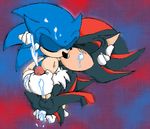  balls cum fingering handjob kissing male male/male penis sex shadow_the_hedgehog sonic_(series) sonic_the_hedgehog unknown_artist 