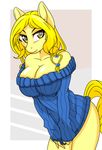  big_breasts blonde_hair breasts clothing female hair invalid_tag my_little_pony simple_background tagme up1ter 