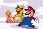  :d anthro bowser cartoon_network clothed clothing cosplay crossdressing crossover crown dress ear_piercing ed_edd_n_eddy edd eddy facial_hair flannelson footwear freckles gloves hair half-closed_eyes happy hat horn human king koopa long_hair looking_at_viewer mammal mario mario_bros mustache nintendo nude open_mouth overalls piercing plumber princess princess_peach royalty scalie sharp_teeth shell shirt shoes size_difference smile spikes spread_legs spreading standing teeth tongue video_games 
