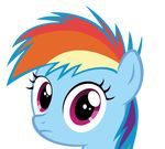  digital_media_(artwork) female feral friendship_is_magic my_little_pony rainbow_dash_(mlp) reaction_image simple_background solo wide_eyed 