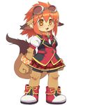  canine class_of_heroes clothed clothing dagasi dress dwarf_(coh) eyewear female footwear fur goggles hair hi_res mammal orange_eyes orange_hair ribbons shoes tagme tan_fur 