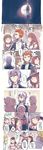  amanda_o'neill blonde_hair blue_eyes blush broken_eyewear character_counter_request comic croix_meridies diana_cavendish dress embarrassed glasses green_eyes hat highres kagari_atsuko little_witch_academia long_hair long_image moon orange_hair ponytail purple_hair ranguage red_eyes red_hair reverse_trap shiny_chariot tall_image translation_request tuxedo ursula_charistes vento witch witch_hat 