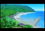  boat city commentary day forest harbor highres hirota_(masasiv3) mountain nature no_humans ocean outdoors pier scenery seascape shore sky watercraft 