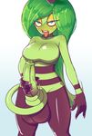  189121 balls big_balls breasts cleavage clothed clothing dickgirl erection foreskin green_hair hair intersex long_hair masturbation open_mouth penis rirouku sex solo sonic_(series) sonic_lost_world tail_sex tailjob tongue tongue_out uncut zeena 