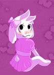  asriel_dreemurr blush boss_monster caprine clothed clothing contimplatininspiratio crossdressing cub dress goat hi_res invalid_tag male mammal monster suggestive undertale video_games young 