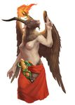  2017 baphomet breasts caprine demon erection hi_res horn intersex mammal nib-roc nipples penis simple_background solo wings 