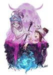  atsuko_kagari bathing little_witch_academia sucy_manbabalan yotsuyu 