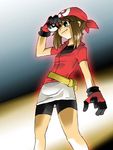  bandana bike_shorts haruka_(pokemon) onnaski poke_ball pokemon pokemon_(game) pokemon_rse short_hair solo 