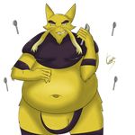  aeron_(artist) alakazam belly big_belly bulge hi_res looking_at_viewer male musclegut nintendo overweight overweight_male pok&eacute;mon smile video_games 