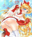  aino_minako artist_name ass at_classics bag bangs bishoujo_senshi_sailor_moon blonde_hair blue_eyes bow breasts capelet christmas covered_nipples eyebrows_visible_through_hair fur_trim gift gloves hair_bow heart holding holding_bag holding_gift large_breasts long_hair looking_at_viewer open_mouth panties red_bow red_footwear red_gloves sack sailor_venus sample shoes solo thighhighs traditional_media underwear very_long_hair watermark white_legwear white_panties 