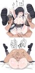  1boy 1girl anus arm_up armpits ass bandage bangs bed_sheet black_hair black_legwear blunt_bangs blush bottomless breasts breath breathing clothed_female_nude_male erection from_above holster hyuuga_hinata lavender_eyes leg_grab legs_up licking_lips long_hair looking_at_viewer lying m3_(cober) mating_press missionary naruto naruto:_the_last naruto_shippuuden navel nipples no_bra no_panties on_back open_clothes open_mouth penis pov pubic_hair pussy pussy_juice sex sheet_grab sketch skindentation solo_focus speed_lines spread_legs sweat testicles text thigh_holster thighhighs toes tongue tongue_out uncensored vaginal 