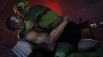  alien amphibian chair clothing commander_shepard drell duo human humanoid kissing male male/male mammal mass_effect on_lap rooking sitting_on_lap thane_krios underwear video_games 