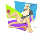  2017 absurd_res anthro breasts charlene clothing cum cum_in_pussy cum_inside cum_on_leg cum_on_tail feline female fur hair haircut hi_res leaning leaning_back lion looking_at_viewer makeup mammal nipples plejman pussy shirt tempting text 