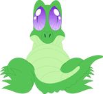  alligator alpha_channel belly crocodilian featureless_crotch feet friendship_is_magic front_view green_skin gummy_(mlp) lying my_little_pony on_back porygon2z purple_eyes reptile scalie simple_background transparent_background 