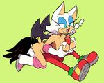  &lt;3 69_position balls bat breasts clothing cum cum_on_breasts faceless_male female footwear gloves holding_breast knuckles_the_echidna male male/female mammal miscon nipples open_mouth oral penis rouge_the_bat sex shoes sonic_(series) titfuck tongue wings 