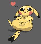  &lt;3 anus blush female feral fur lying nintendo on_back pikachu pok&eacute;mon presenting pussy robbonp tongue tongue_out video_games yellow_fur 