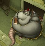  clothed clothing grendel magic male mammal morbidly_obese obese overweight rat ring rodent sugarboy torn_clothing wardrobe_malfunction weight_gain 