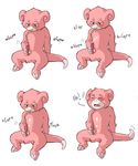  anthro blush cum delayed_reaction fur humor male masturbation nintendo orgasm penis pink_fur plain_background pok&#233;mon pok&#233;morph pokemon slowpoke solo unknown_artist video_games white_background 