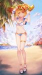  bikini cleavage djeeta_(granblue_fantasy) erect_nipples garter granblue_fantasy swimsuits wakaba_(945599620) 