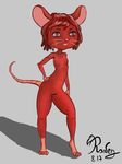  2017 amily_(coc) animal_humanoid anthro biped breasts chibi corruption_of_champions digital_media_(artwork) female fur hair humanoid mammal mouse nude raven_the_first rodent simple_background small_breasts standing 