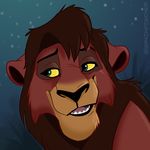  2017 disney feline green_eyes kovu lion lion_king_2 male mammal portrait sharp_teeth solo sophiecabra teeth the_lion_king 