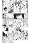  anger_vein animal_ears bow bunny bunny_ears carrot_necklace comic dress dress_shirt fujiwara_no_mokou greyscale hair_bow highres inaba_tewi long_hair monochrome multiple_girls satou_memeko shirt suspenders touhou translated very_long_hair 