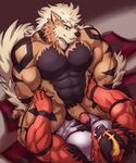  2017 abs anal anal_penetration anthro anthro_on_anthro anthrofied arcanine arm_tuft balls barazoku biceps big_biceps big_muscles big_pecs biped black_balls black_countershading black_fur black_markings body_hair brown_nose canine cel_shading cheek_tuft chest_hair chest_tuft countershade_face countershade_torso countershading digital_drawing_(artwork) digital_media_(artwork) erection feline front_view fur fur_tuft glans green_eyes hair hi_res high-angle_view hyper hyper_muscles incineroar interspecies istani kemono lying male male/male mammal mane mane_hair manly markings messy_hair muscular muscular_male neck_tuft nintendo nude obliques on_back on_top orange_fur pecs penetration penis pink_nose pok&eacute;mon pok&eacute;morph pseudo_clothing pubes quads retracted_foreskin reverse_countershading sex shoulder_tuft smile spread_legs spreading straddling tan_countershading torso_grab triceps tuft uncut video_games warm_colors 