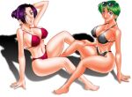  2girls bad_source bikini black_bikini breasts large_breasts looking_at_viewer mokkouyou_bond multiple_girls swimsuit 