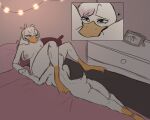 anatid anseriform anthro anthro_on_anthro avian bed bed_sex bedroom big_breasts bird breasts butt diaxis disney duck ducktales ducktales_(2017) duo eye_contact feathers female female/female furniture hand_holding head_between_legs hi_res inside lena_(ducktales) lesbian_couple looking_at_another looking_pleasured lying nipples non-mammal_breasts nude on_back on_bed on_front photo picture_frame pillow pink_nipples reclining relaxed_expression relaxing romantic romantic_couple short_tail spread_legs spreading tail webby_vanderquack white_body white_feathers wholesome