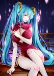  breast_hold chinadress cleavage league_of_legends sona_buvelle ville 