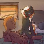  2014 anthro bed bed_sheet bedding black_fur black_pussy blinds blue_eyes blush brown_fur brown_hair calamity_(fallout_equestria) clenched_teeth clitoris cowgirl_position cum cum_in_pussy cum_inside cum_on_penis cutie_mark duo equine erection eyes_closed fallout_equestria fan_character feathered_wings feathers female flat_chested fur grey_fur hair hi_res horn inside itspencilguy lying male male/female male_penetrating mammal multicolored_hair my_little_pony navel nude on_back on_bed on_top open_mouth orange_hair pegasus penetration penis pillow pussy red_hair scar sex straddling teeth tongue unicorn vaginal vaginal_penetration velvet_remedy white_hair window wings 