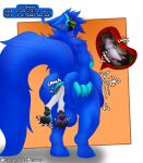 3_toes 4_fingers abdominal_bulge anal anal_vore animal_humanoid anthro anthro_pred anthro_prey anus arm_markings balls belly belly_overhang big_balls big_belly big_breasts big_butt big_feet blue_body blue_eyes blue_fur blue_hair bodily_fluids breasts butt butt_grab butt_squish canid canine claws curled_up cybernetics cyborg dialogue digestion_noises duo english_text feet female fingers fluffy fur fur_markings genitals grey_hair grey_markings grin grinning_at_viewer hair hand_on_butt hi_res huge_butt humanoid hyper hyper_belly hyper_butt hyper_genitalia inner_ear_fluff internal intersex intersex/male intersex_pred lagomorph lagomorph_humanoid leporid leporid_humanoid long_ears long_tail looking_at_viewer looking_back looking_pleasured machine male male_prey mammal mammal_humanoid markings nipples nude onomatopoeia organs paw_markings pawpads protogen protogen_visor rabbit rabbit_humanoid rumbling_stomach simple_background size_difference smile sokoyo_owo sound_effects spread_anus spreading squish standing starry_(sokoyo_owo) stomach stomach_acid struggling struggling_prey tail teasing teasing_viewer teasing_with_butt text toes tuft vore white_body white_fur yellow_eyes