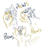 &lt;3 &lt;3_eyes ambiguous_gender ambiguous_species andromorph_(lore) anthro blep canid canine cheek_tuft english_text eyes_closed facial_tuft fox hi_res inner_ear_fluff luckfoxo33 male mammal pawpads paws paws_in_face solo_focus text tolng tongue tongue_out trans_(lore) trans_man_(lore) tuft