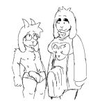 2024 anthro bedroom_eyes boss_monster bovid breasts bulge caprine chest_tuft clothed clothing deltarune duo eyewear female fembunns genitals girly glasses goat gynomorph intersex intersex/male male mammal mature_female mature_intersex monochrome narrowed_eyes nervous partially_clothed penis penis_size_difference ralsei robe seductive simple_background size_difference sketch toriel tuft undertale undertale_(series) underwear white_background