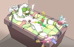  ! &lt;3 asriel_dreemurr ball_gag balls bdsm blindfold blush bondage bound caprine caroo clothing edging erection feathers feet foot_fetish gag goat green_eyes mammal nude orgasm_denial penis sex_toy tears teasing tickle_torture tickling undertale underwear vibrator video_games young 