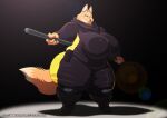 2024 anthro big_breasts breasts canid canine diane_foxington digital_media_(artwork) dreamworks female fluffy fluffy_tail fox fur hi_res huge_breasts huge_hips huge_thighs knee_pads mammal orange_body orange_fur overweight overweight_anthro overweight_female solo staff tail the_bad_guys thick_thighs wide_hips xxsparcoxx